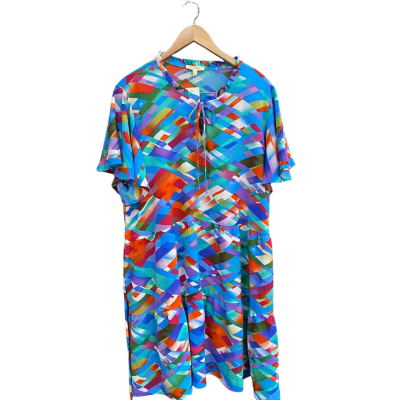  Loralett Womens  Size 26 / 28 Multicoloured tiered Midi Dress 