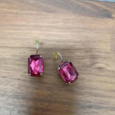 Witchery Purple Stoned Earrings