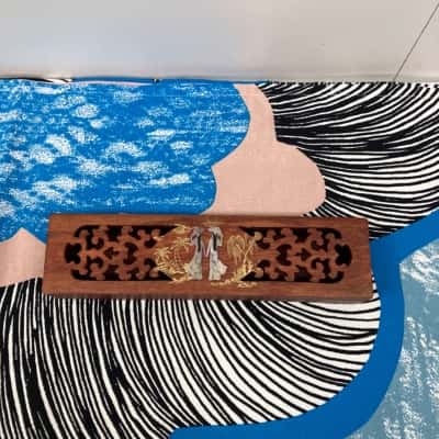 Wooden Nanmu Vietnamese Chopstick Box/Incense Stick Holder 