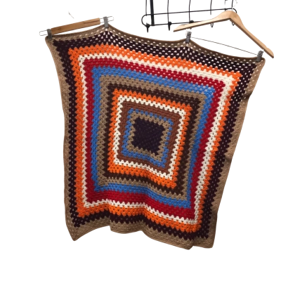 Multicolour Afghan #2 ~85 x 100 cm