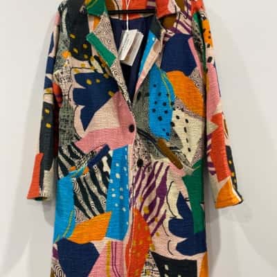 Orientique Size 10 long Blazer Multicoloured 