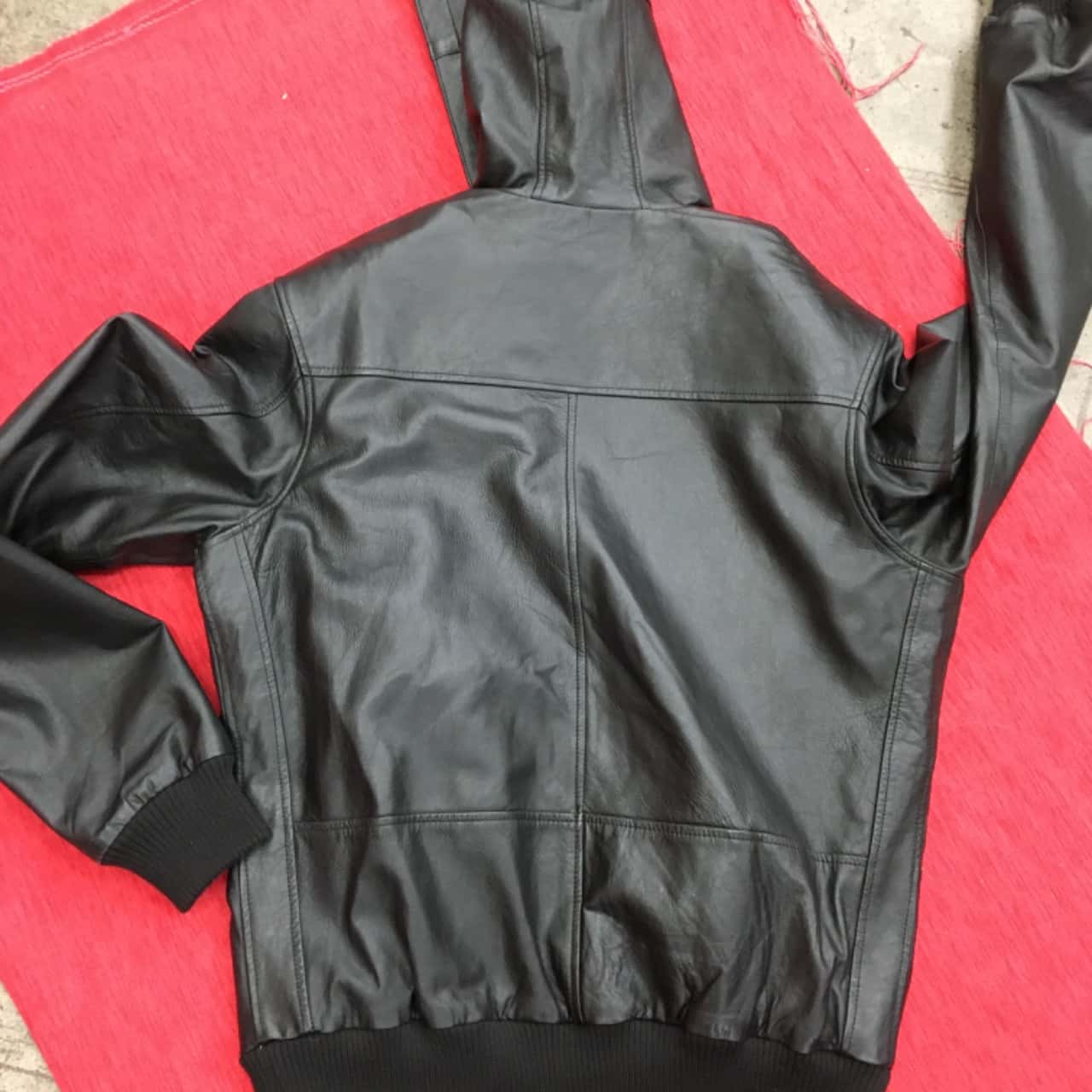 mossimo leather jacket mens