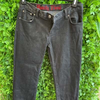  Beauty Fiend  Alternative Wear Size 2 Unisex 3/4 Pants  Navy Blue 