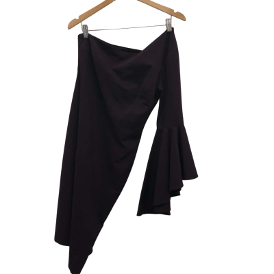 Forever New Womens  Size 12 Midi Dress Maroon 