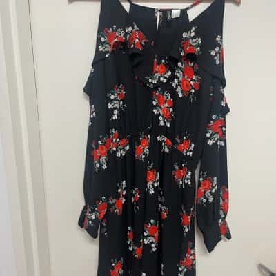 Divided H&M Women's Size 12 Casual Dress - Floral 
