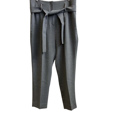 Brand New Country Road Womens  Size 12 Paper Bag Waist Pant Grey 