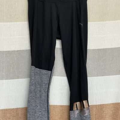 Puma Womens  Size 10 Leggings Black  / Grey 