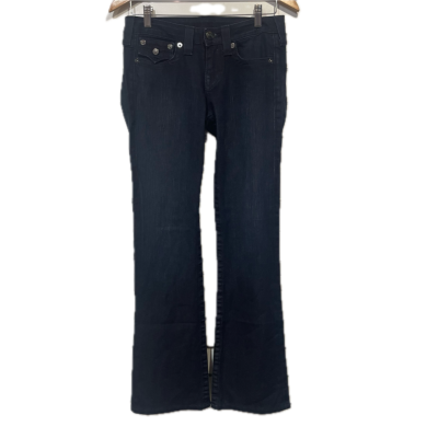 True Religion Womens Flared Jeans Size 27 Navy Blue 