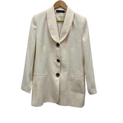 Howard Showers Women's Size 10 Blazer Off White 