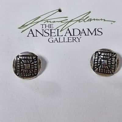  Womens Authentic American Indian Sterling Silver Earrings