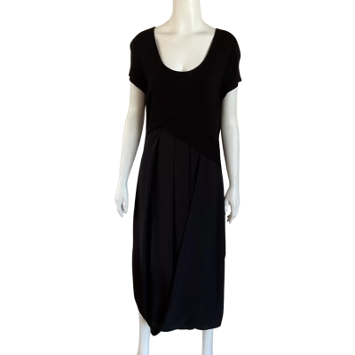 Foil Clothing Womens  Size S Midi / Short Sleeve Dress  Black  