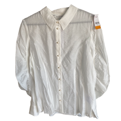 Veronika Maine Womens  Size 12 Blouse White 