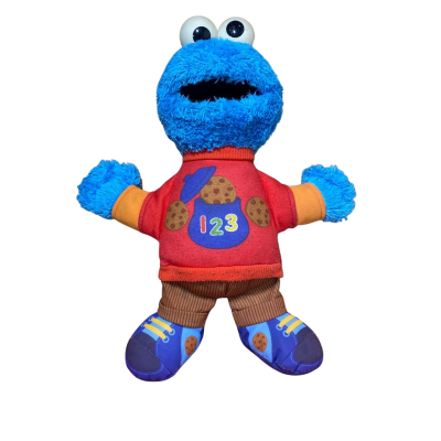 Sesame Street Talking 123 Cookie Monster Figure 2013- Works 