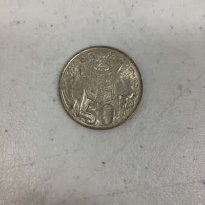 1966 Australian Round 50 Cent Coin