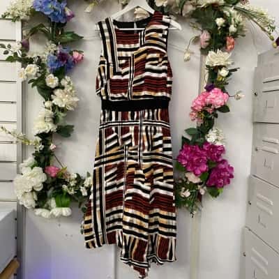 Saba Womens  Size 12 Sleeveless Dress  Multicoloured 