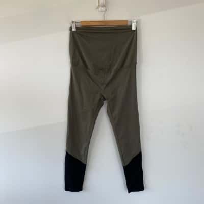 Rockwear Green Sport Tights Maternity Pants Size 10 