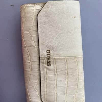 Guess White Long  Wallet 
