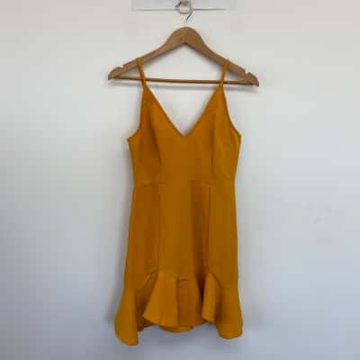 Into Yellow Mustard Sleeveless Mini Dress  Size 8 