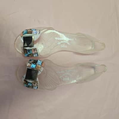 Vivienne Westwood x Melissa Womens  Size 38 Flats Blue / Natural / Other 