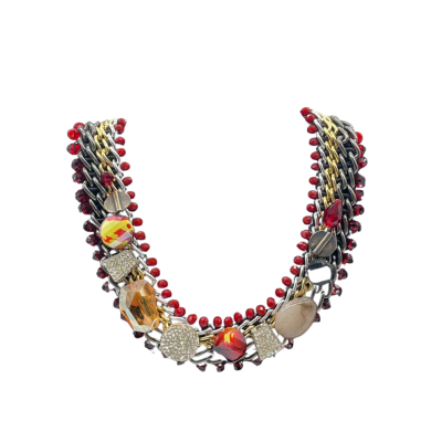 Womens Blue Illusion Necklace