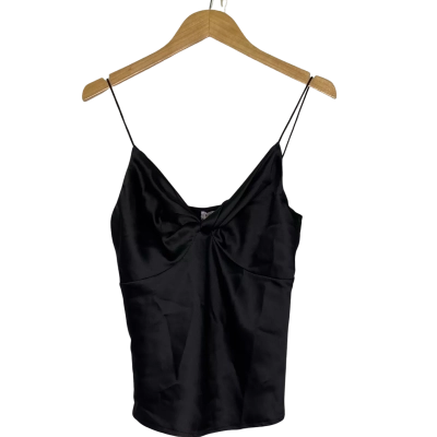 Rumor Womens  Size 12 Cami  / Shoestring Strap Top Black  