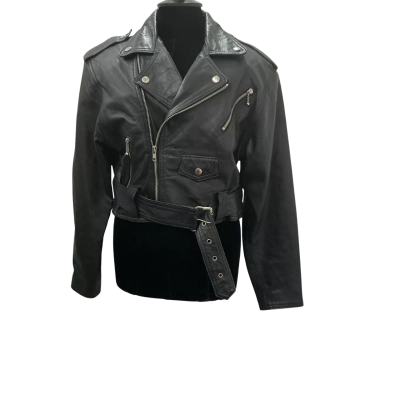 Vintage Atelier  Ladies Biker Leather Jacket.  Size M 