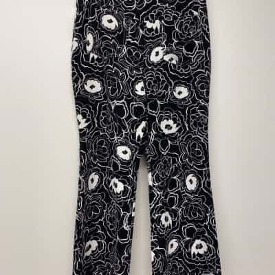 Floral women’s flared pants.