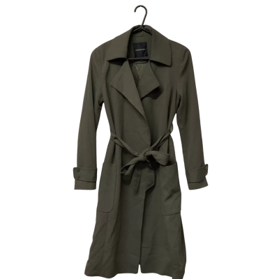 Women’s Forever New Size 8 Green Trench Coat