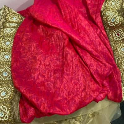 Pink Saree - only for the fabric 