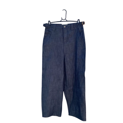 Womens Shinzo Size 34 Wide Leg Pants Navy Blue BNWT