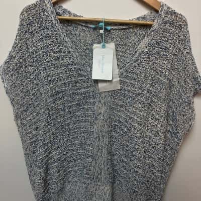 Blue Illusion Womens  Size L Blue / White 