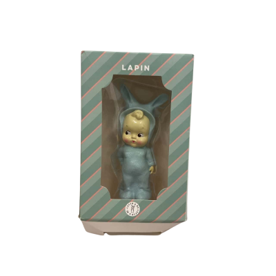 Lapin and Me Doll Hand Painted Pale Blue Doll 