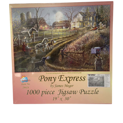 1000 piece Jigsaw Puzzle “Pony Express”.