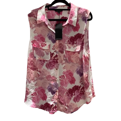 BNWT Portmans Womens Size 16 Sleeveless Top Floral / Pink  / Purple RRP $69.95