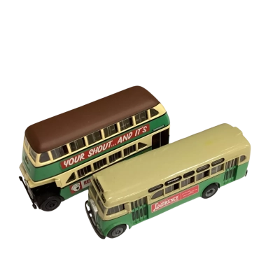 Diecast Trux 1.76 scale Buses x 2