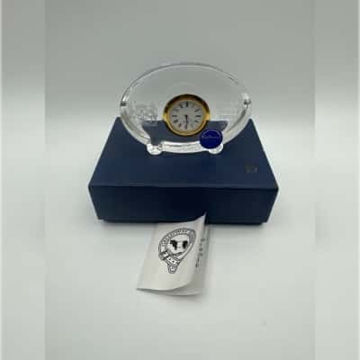 etched Galloway Glass Clock