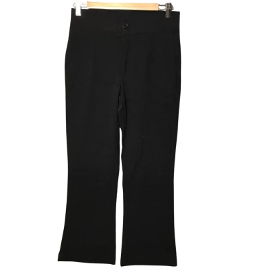 Katies Womens  Size 8 Flared Pants Black  