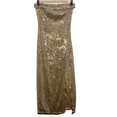 Forever New Womens  Size 6 Cocktail Dress Silver 