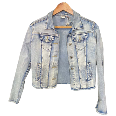Silver Wishes Denim Jacket Size 6 