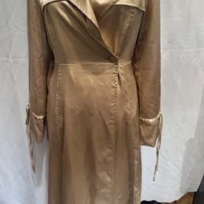 Meshki Womens Trenchcoat Champagne 
