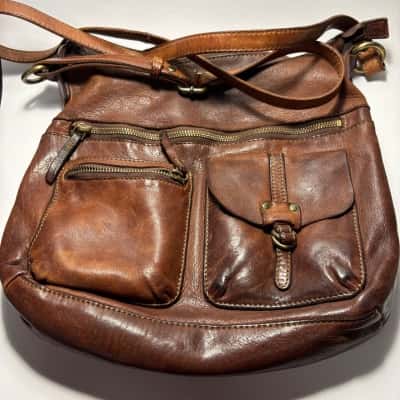 Colorado Brown Leather Cross Body 