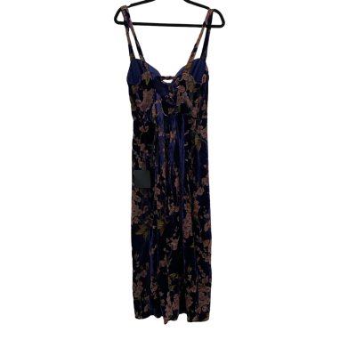 BNWT Lulus Womens  Size L Floral Dress Blue / Cream / Floral 