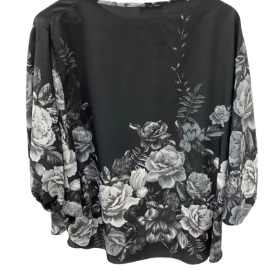  Womens  Size 14 Short Sleeve Top Black  /  White 