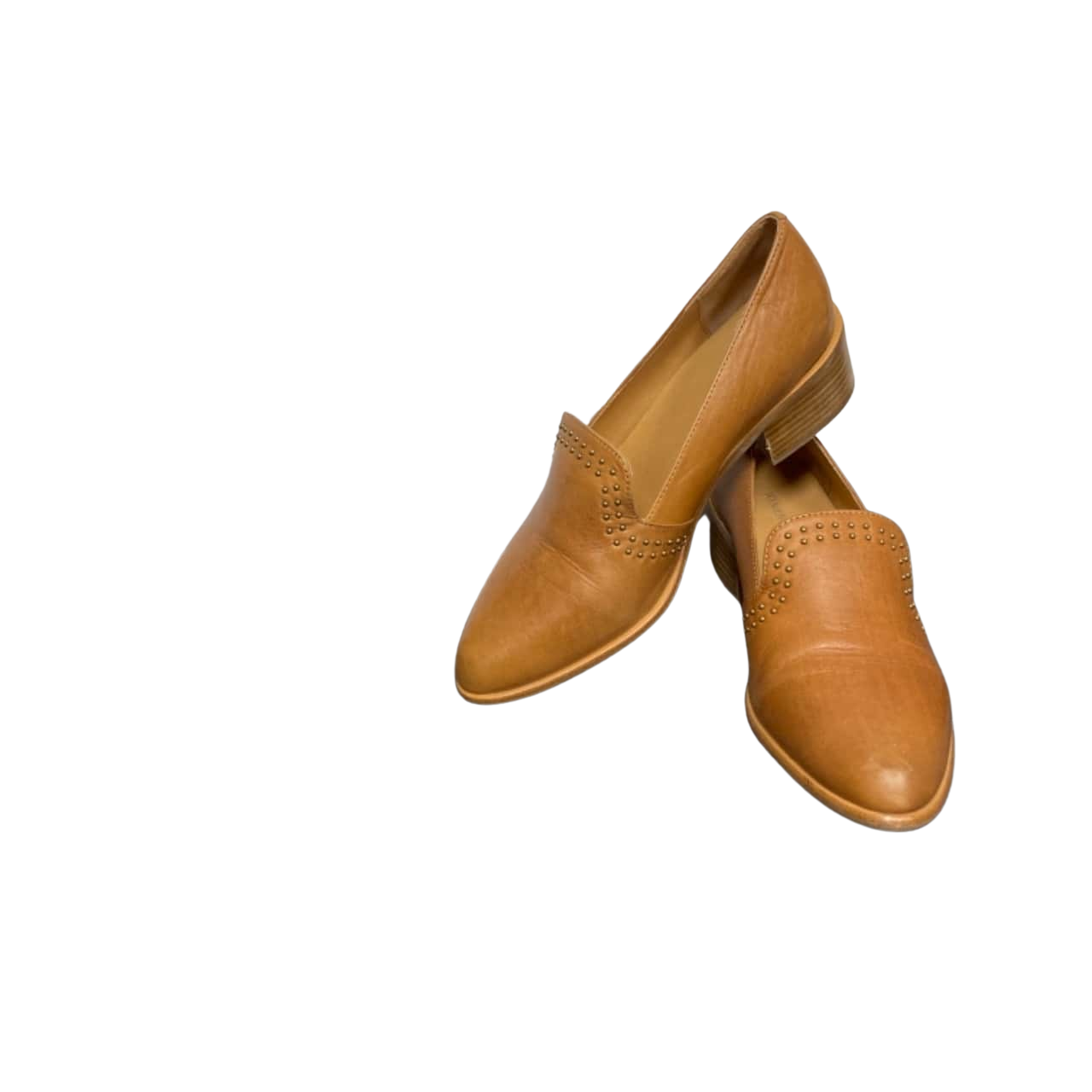 Jo Mercer Womens Size 39 Brown leather little heel closed in shoes (s)