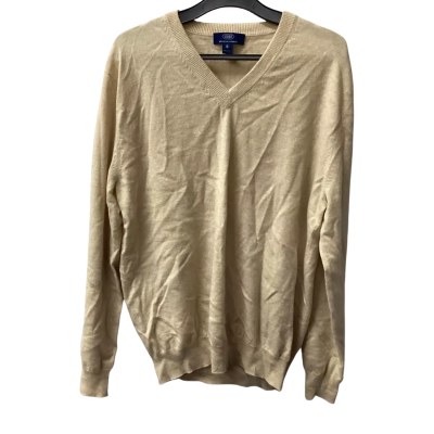 Gobi  Mens  Size XL Beige Mongolian cashmere jumper G