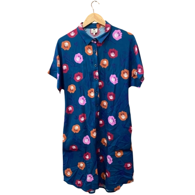 Miranda Murphy Floral Teal Dress Size M