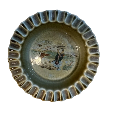 Armagh Pottery decorative small bowl/ashtray