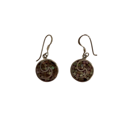 Silver Mosiac Earrings