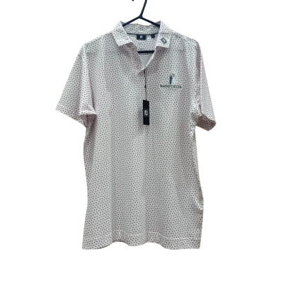  Rankfurlie Mens  Size L White/ Red Blue Shirt