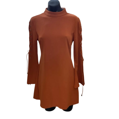 Rumor Womens  Size 12 Mini Dress Burnt Orange 